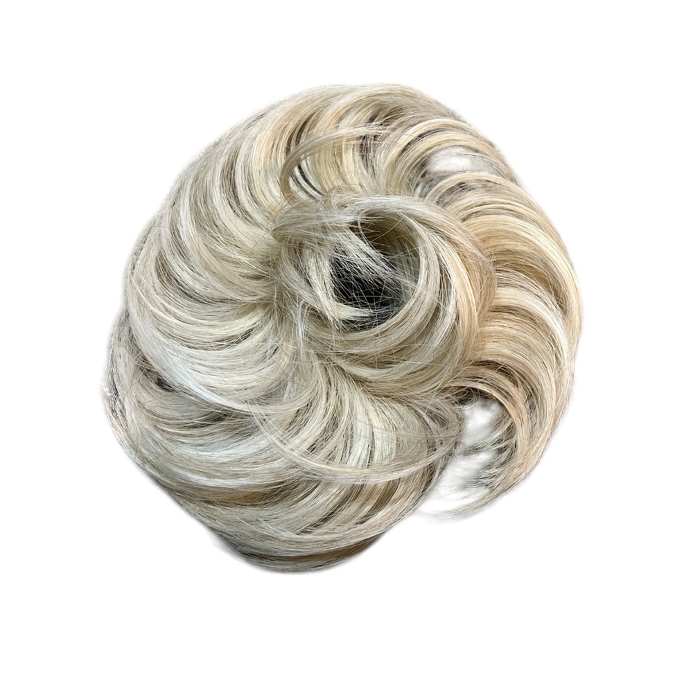 Elegant Blonde Bleach Hair Bun Extension NEW